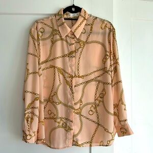 Mango long sleeve blouse